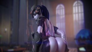 Overwatch 3D Widowmaker with Huge Round Boobs Rough Fuck in All Poses