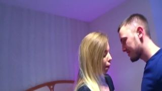 Blue-Eyed Blonde Gets Cum On Her Face 2