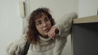 First DP for curly Spanish teen